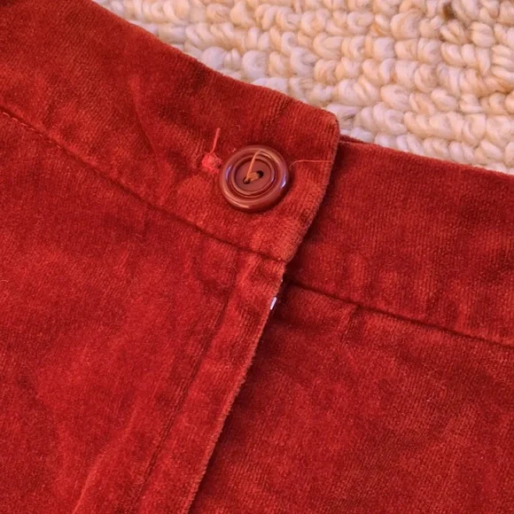 Vintage velvet and cotton skirt - Picture 3 of 5